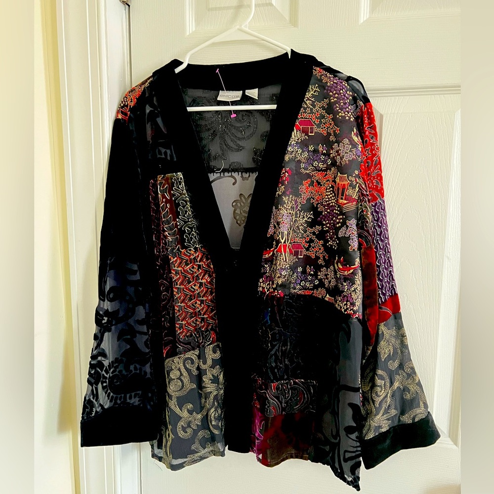 Chicos velvet Kimono